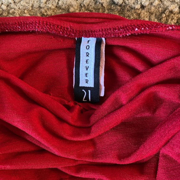 forever 21 red tube top - Picture 2 of 3